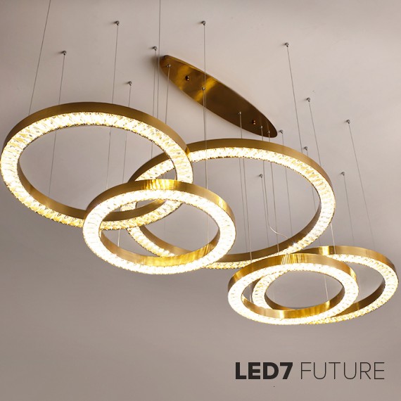 Loft Industry Modern - Rings Chandelier